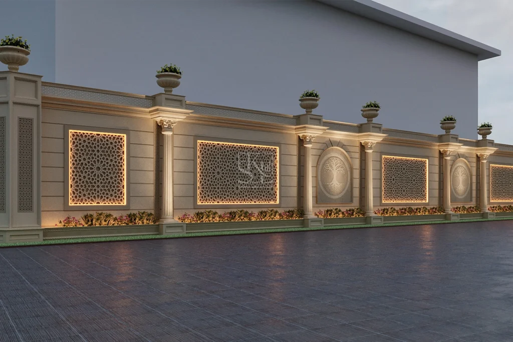 Best Boundary Wall Design By Stone Art By SKL