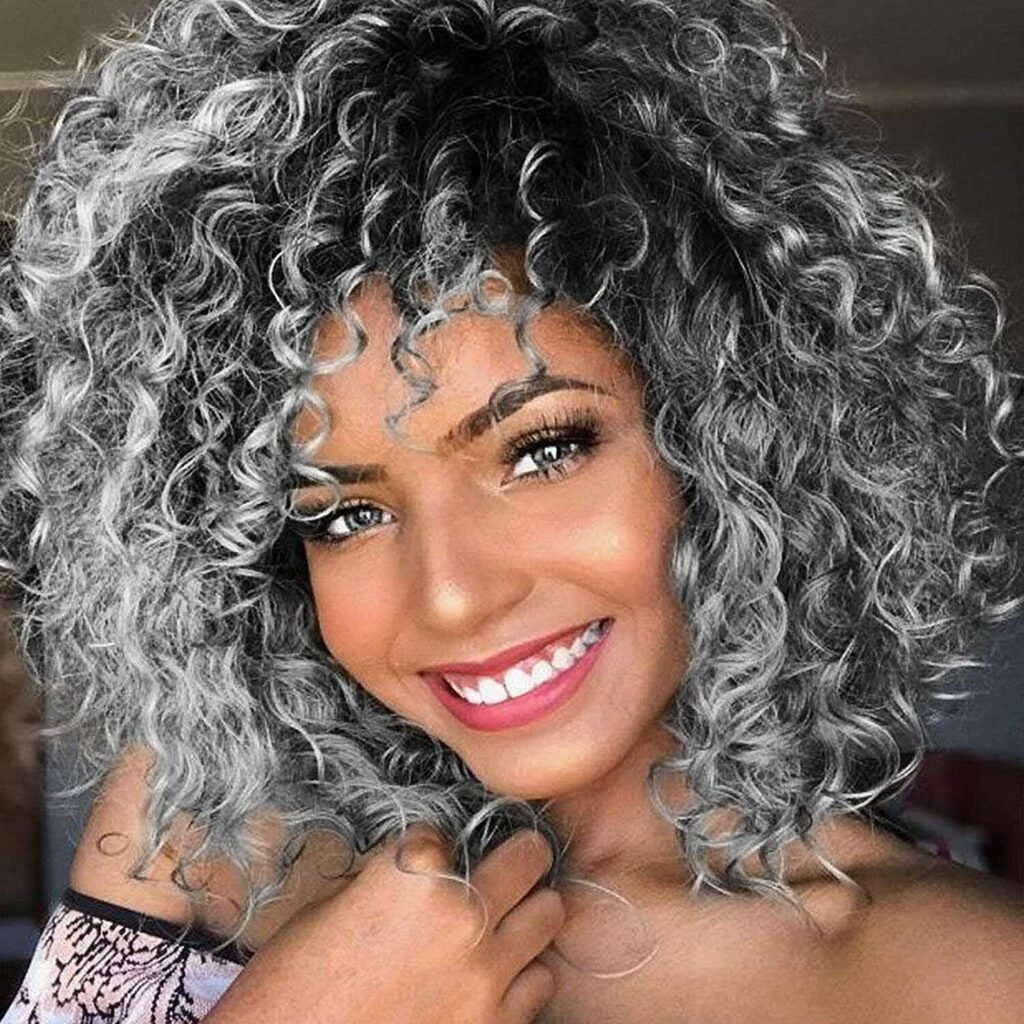 Gray Curly Wigs