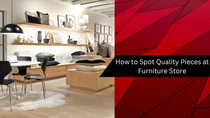 How to Spot Quality Pieces at Furniture Store