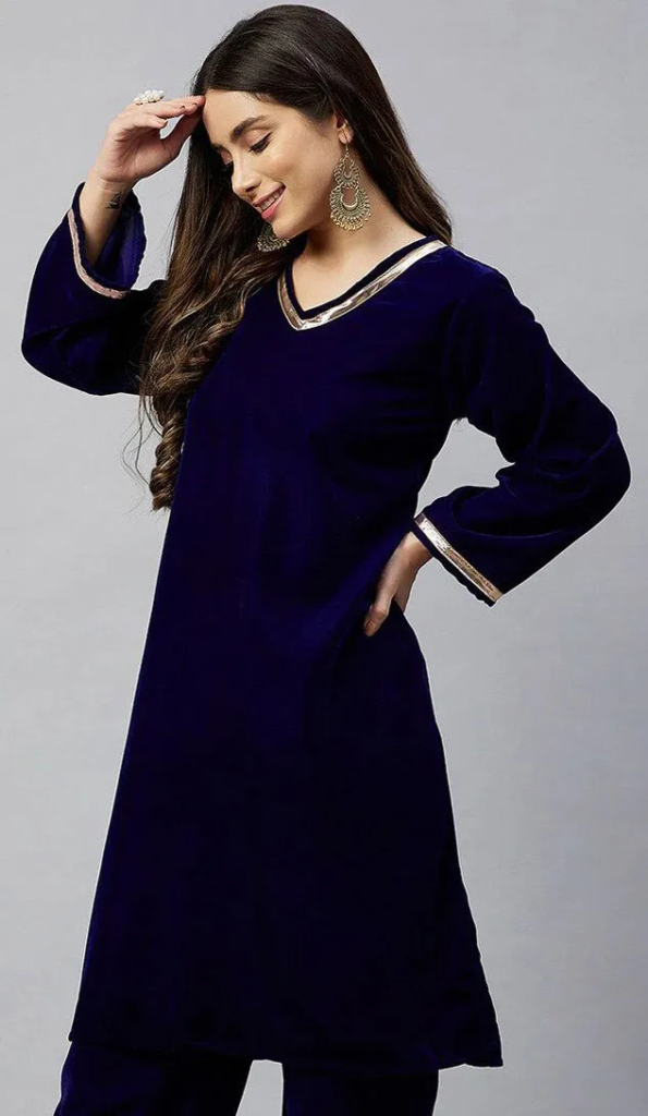 velvet-party-wear-western-kurti